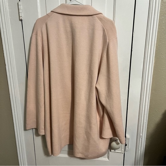 J. Crew Sophie Open Front Sweater Blazer Subtle Pink Plus Size 3X S1 - Picture 3 of 9
